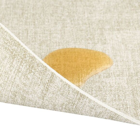 6 Set Heat Resistant Waterproof Dining PU Place Mats 17x12 inch Beige - Picture 4 of 6